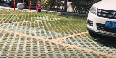 生态超疏水土作为路基，面层为长草的植草砖停车场，已正式盛开使用，并经受住了陆续大雨和台风的考验，使用成效极佳！#超疏水土#停车场#生态#路基#